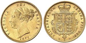 1/2 Sovereign Vereinigtes Königreich von Großbritannien und Irland (1801-1922) Gold Victoria (1819 - 1901)