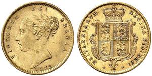 1/2 Sovereign Vereinigtes Königreich von Großbritannien und Irland (1801-1922) Gold Victoria (1819 - 1901)