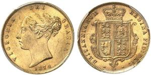 1/2 Sovereign Vereinigtes Königreich von Großbritannien und Irland (1801-1922) Gold Victoria (1819 - 1901)