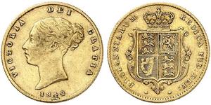 1/2 Sovereign Vereinigtes Königreich von Großbritannien und Irland (1801-1922) Gold Victoria (1819 - 1901)