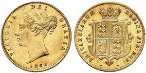 1/2 Sovereign Vereinigtes Königreich von Großbritannien und Irland (1801-1922) Gold Victoria (1819 - 1901)