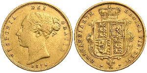 1/2 Sovereign Vereinigtes Königreich von Großbritannien und Irland (1801-1922) Gold Victoria (1819 - 1901)