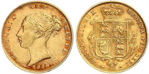 1/2 Sovereign Vereinigtes Königreich von Großbritannien und Irland (1801-1922) Gold Victoria (1819 - 1901)