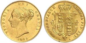 1/2 Sovereign Vereinigtes Königreich von Großbritannien und Irland (1801-1922) Gold Victoria (1819 - 1901)