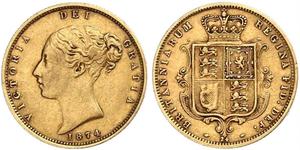 1/2 Sovereign Vereinigtes Königreich von Großbritannien und Irland (1801-1922) Gold Victoria (1819 - 1901)