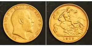 1/2 Sovereign Vereinigtes Königreich von Großbritannien und Irland (1801-1922) Gold Eduard VII (1841-1910)