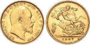 1/2 Sovereign Vereinigtes Königreich von Großbritannien und Irland (1801-1922) Gold Eduard VII (1841-1910)