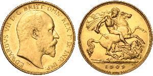 1/2 Sovereign Vereinigtes Königreich von Großbritannien und Irland (1801-1922) Gold Eduard VII (1841-1910)