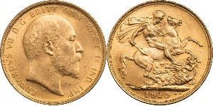 1/2 Sovereign Vereinigtes Königreich von Großbritannien und Irland (1801-1922) Gold Eduard VII (1841-1910)