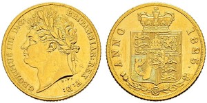 1/2 Sovereign Vereinigtes Königreich von Großbritannien und Irland (1801-1922) Gold Georg IV (1762-1830)