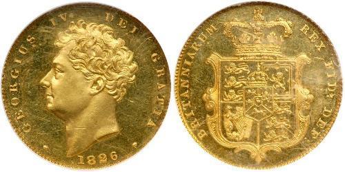 1/2 Sovereign Vereinigtes Königreich von Großbritannien und Irland (1801-1922) Gold Georg IV (1762-1830)