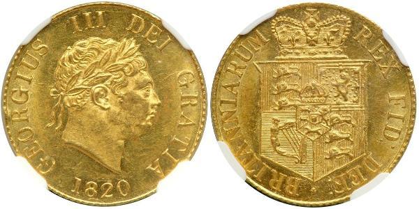 1/2 Sovereign Vereinigtes Königreich von Großbritannien und Irland (1801-1922) Gold Georg III (1738-1820)