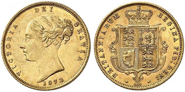 1/2 Sovereign Vereinigtes Königreich von Großbritannien und Irland (1801-1922) Gold Victoria (1819 - 1901)