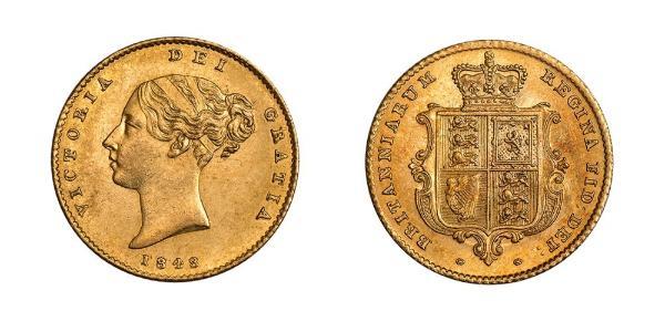 1/2 Sovereign Vereinigtes Königreich von Großbritannien und Irland (1801-1922) Gold Victoria (1819 - 1901)