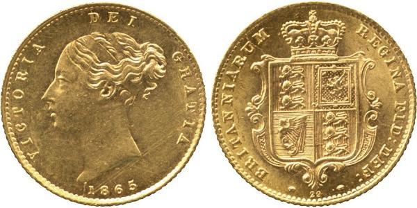 1/2 Sovereign Vereinigtes Königreich von Großbritannien und Irland (1801-1922) Gold Victoria (1819 - 1901)