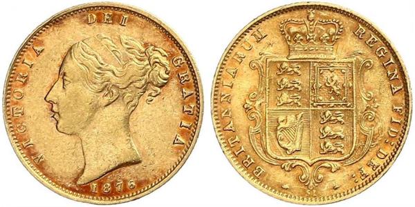 1/2 Sovereign Vereinigtes Königreich von Großbritannien und Irland (1801-1922) Gold Victoria (1819 - 1901)