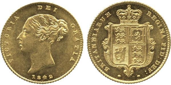 1/2 Sovereign Vereinigtes Königreich von Großbritannien und Irland (1801-1922) Gold Victoria (1819 - 1901)