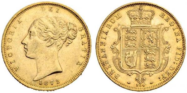 1/2 Sovereign Vereinigtes Königreich von Großbritannien und Irland (1801-1922) Gold Victoria (1819 - 1901)