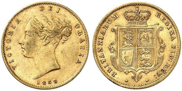 1/2 Sovereign Vereinigtes Königreich von Großbritannien und Irland (1801-1922) Gold Victoria (1819 - 1901)