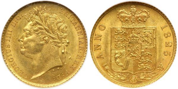 1/2 Sovereign Vereinigtes Königreich von Großbritannien und Irland (1801-1922) Gold Georg IV (1762-1830)