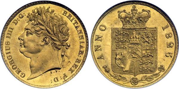 1/2 Sovereign Vereinigtes Königreich von Großbritannien und Irland (1801-1922) Gold Georg IV (1762-1830)