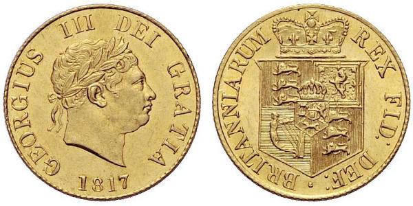 1/2 Sovereign Vereinigtes Königreich von Großbritannien und Irland (1801-1922) Gold Georg III (1738-1820)