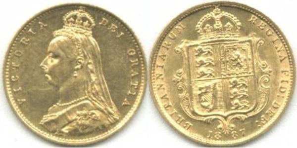 1/2 Sovereign Royaume-Uni Or Victoria (1819 - 1901)