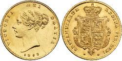 1/2 Sovereign Royaume-Uni de Grande-Bretagne et d