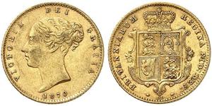 1/2 Sovereign Royaume-Uni de Grande-Bretagne et d