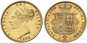 1/2 Sovereign Royaume-Uni de Grande-Bretagne et d