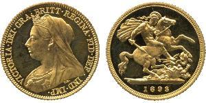 1/2 Sovereign Royaume-Uni de Grande-Bretagne et d