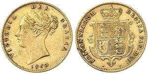 1/2 Sovereign Royaume-Uni de Grande-Bretagne et d