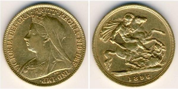 1/2 Sovereign Royaume-Uni de Grande-Bretagne et d