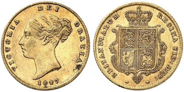 1/2 Sovereign Royaume-Uni de Grande-Bretagne et d