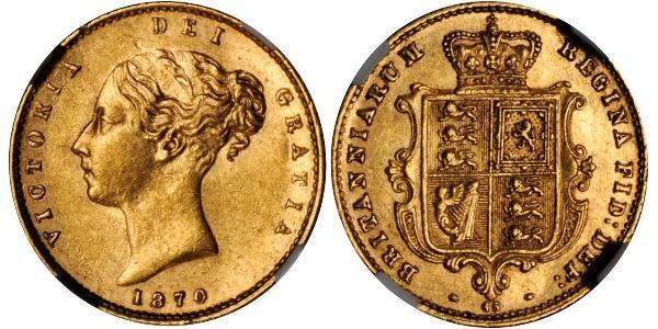 1/2 Sovereign Royaume-Uni de Grande-Bretagne et d