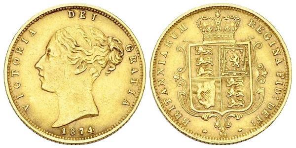 1/2 Sovereign Royaume-Uni de Grande-Bretagne et d
