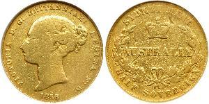 1/2 Sovereign Ôstralie (1788 - 1939) Or Victoria (1819 - 1901)