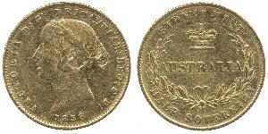 1/2 Sovereign Ôstralie (1788 - 1939) Or Victoria (1819 - 1901)