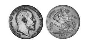 1/2 Sovereign Ôstralie (1788 - 1939) Or Édouard VII (1841-1910)