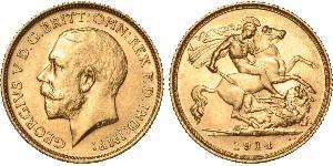 1/2 Sovereign Ôstralie (1788 - 1939) Or George V (1865-1936)