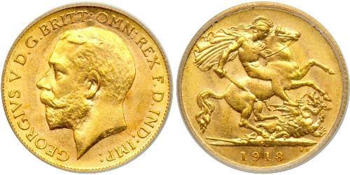 1/2 Sovereign Ôstralie (1788 - 1939) Or George V (1865-1936)