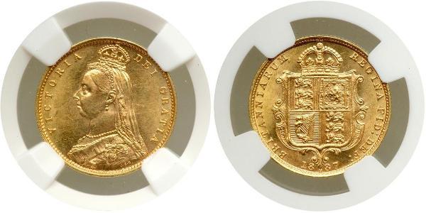 1/2 Sovereign Ôstralie (1788 - 1939) Or Victoria (1819 - 1901)