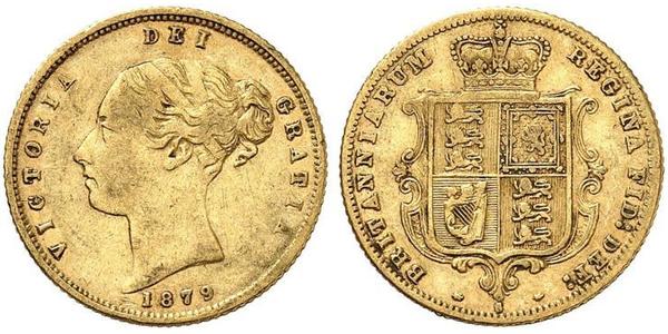 1/2 Sovereign Ôstralie (1788 - 1939) Or Victoria (1819 - 1901)