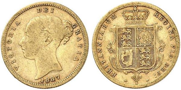 1/2 Sovereign Ôstralie (1788 - 1939) Or Victoria (1819 - 1901)