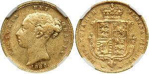 1/2 Sovereign Australia (1788 - 1939) Oro Victoria (1819 - 1901)