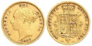 1/2 Sovereign Australia (1788 - 1939) Oro Victoria (1819 - 1901)