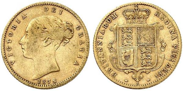 1/2 Sovereign Australia (1788 - 1939) Oro Victoria (1819 - 1901)