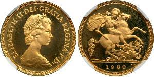 1/2 Sovereign Regno Unito (1922-) Oro Elisabetta II (1926-2022)