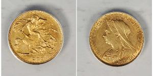 1/2 Sovereign Regno Unito di Gran Bretagna e Irlanda (1801-1922) Oro Vittoria (1819 - 1901)