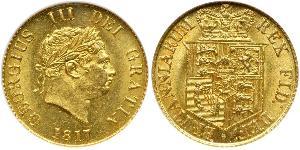 1/2 Sovereign Regno Unito di Gran Bretagna e Irlanda (1801-1922) Oro Giorgio III (1738-1820)